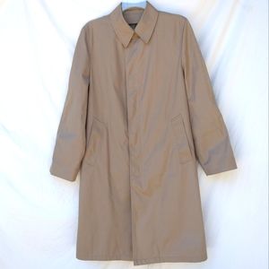 VTG Botany 500 Tan Lined Trenchcoat -38 Long (Med)
